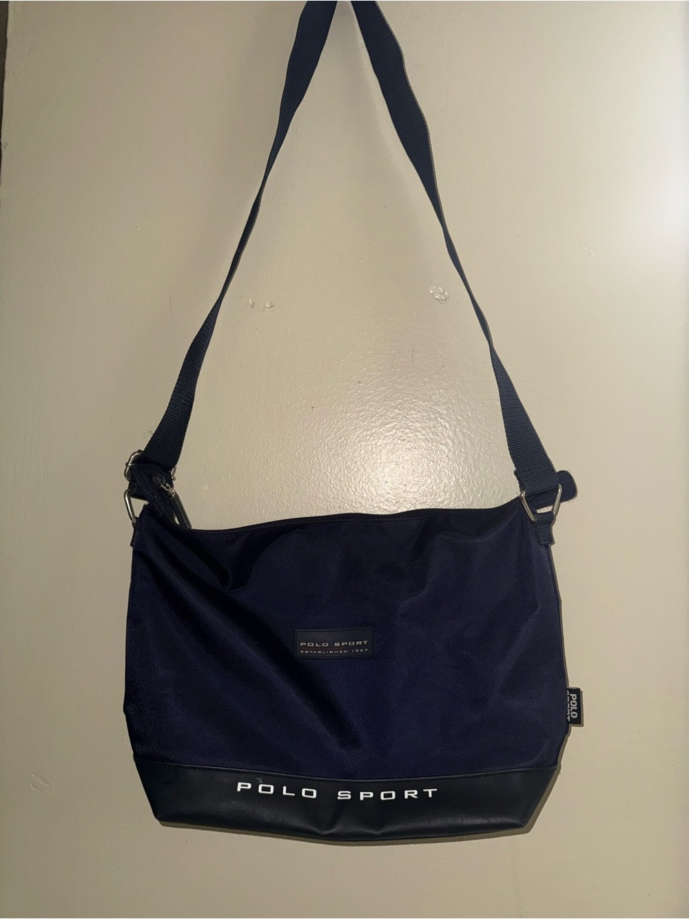 Polo by Ralph Lauren Navy and Black Polo Sport Messenger Bag